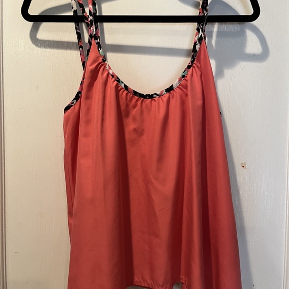 Roxy Pink Flowy Tank - Size Medium - Picture 3 of 5